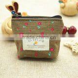 Fashion Retro Canvas Zero Purse/lovely Coin Purse/key Bag thumbnail-5