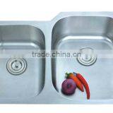 8153R# Double Bowl Stainless Steel Kitchen Sink 304# thumbnail-1