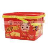2.5L Plastic Cookies Container With Handle,In- Mold Label Food Grade Degradable Biscuit Plastic Container thumbnail-3