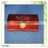 Set 3 Large Small Painted Carved Lock Wooden Box thumbnail-1