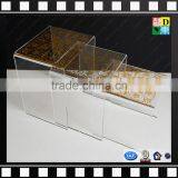 Clear Acrylic Nest of 3 Plastic Tables,high Quality PMMA Coffee Side Table From China Manufacturer thumbnail-2