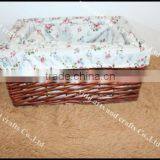 Wicker Basket Woven Storage Basket for Home thumbnail-1