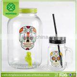 Best Party Use Skull Decal Dispenser Set With Lid and Tap thumbnail-1