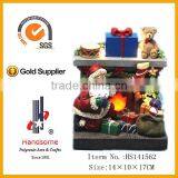 5" Resin Christmas Decorations LED Santa Claus Christmas Ornaments 4/S thumbnail-3