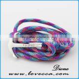 Wholesale Paracord Handmade Rope Wristband Anchor Bracelet With 2mm Rope thumbnail-6