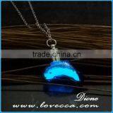 Fish Locket Glow In The Dark Pendant Glowing Luminous Light Up Christmas Necklaces thumbnail-4