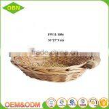Handwoven High Quality Empty Willow Basket Fruit Wicker Fruit Basket thumbnail-4