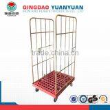 Metal 2 Sided Roll Logistics Pallet Cage Container Warehouse Storage Cart Metal Trolley With Wheels thumbnail-2