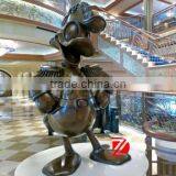 Metal Cartoon Indoor Decorative Donald Duck Statue thumbnail-1