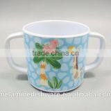 Two Handle High Quality Kids Milk Water Soup Drinking Mug Melamine Cup thumbnail-2
