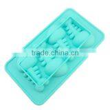 Fancy 4 Cavity Fishe Bone Shaped Silicone Ice Cube Tray Maker thumbnail-2