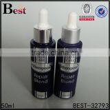 China High Quality Frosted Cosmetic Essence Parfume Bottle Glass 50 ml Red Aluminum Dropper Bottle Glass Wholesale thumbnail-3