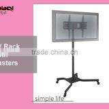 Hot Sale Monitor Display Mobile Trolley TV Stand Mount Bracket With Wheels thumbnail-3