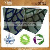 Jute Shopping Bags With Padded Rope Handle - Net Texture Print - Bag With Pocket thumbnail-1