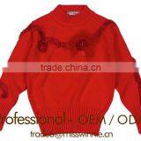 Red Pure Cashmere,sweatshirts Retro,sweatshirts Floral thumbnail-1