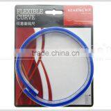 Kearing Flexible Curve Rulers Measuring Tape 30cm&12 Inch Length for Curve Line Drawing 2 Regular Colors Red & Blue #KF30 thumbnail-2