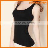 Satin Camisole Wholesale Plain White Camisole Ladies 150910 thumbnail-3