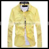 China Online Selling Tailor Made Korea Style Cotton Uniform Shirts Wholesale
