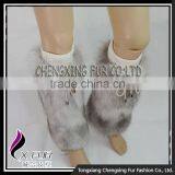 CX-A-17A Wholesale Women Winter Soft Boot Cuff Fox Fur Leg Warmers thumbnail-2