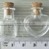 Wholesale 2cm Heart Shape Plastic Wish Vial With Cork thumbnail-1