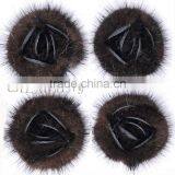 CX-A-25F Wholesale Fashion Ladies Genuine Mink Fur Brooches thumbnail-4