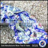 MGOO Cheap Evening Dress OEM Services Navy Blue One Shoulder Crystal Beaded Women Dress Party Cocktail Dress thumbnail-4