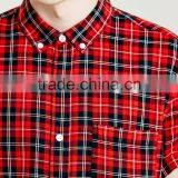 Mens Long Line Scotland Plaid Shirt 100 Cotton Shirt thumbnail-2