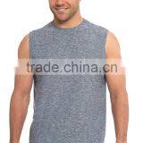 Tri Blend Top Shirt Cool Dry Stringer Top Gym Singlet thumbnail-4
