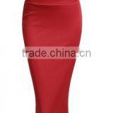 Fashion Lightweight Stretchy Fabric Elastic Waist Band Pencil Skirt for Woman thumbnail-4