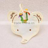 S33354W Baby Bibs Infant Waterproof Dribble Cartoon Elephant Bandana thumbnail-3