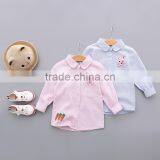 S33445W Girls Blouse New Autumn Children Clothing Cartoon Rabbit Child Cotton Shirts thumbnail-1