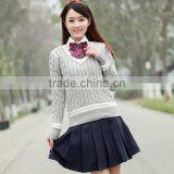 Own Brand Junior and Senior Girls High School Uniforms Suit Vest Shirt School Uniforms thumbnail-2