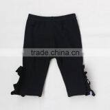 2017 Seasons Baby Girls Cotton Pants Beautiful Kids Girls Solid Color Capris Lace Ruffle thumbnail-4