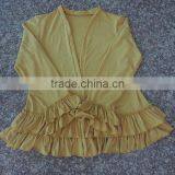 Wholesale 2016 Womans Jackets Super Cotton Ruffle Design Blouse Womans Spring Jackets thumbnail-4