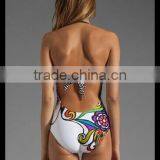 Printing Digital Printing Piece Swimsuit Piece Swimsuit Triangle Leakage Back Swimsuit thumbnail-3