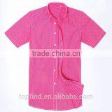 Young Style Rose Color Summer Short Sleeve Italian Men Casual Shirt thumbnail-1