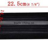 Black Velveteen Rings Jewelry Display Tray 22.5x14.5x3cm,1pc,Jewelry thumbnail-1