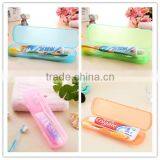Hot Sale Modern Design Portable Candy Colors Hygienic Travel Camping Toothpaste Toothbrush Holder Protect Case Storage Bo thumbnail-6