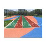 Non-static rubber playground mats , colored rubber granules carpet