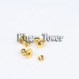 Gold color nipple rivet / chicago screw (with ISO and RoHS certification)