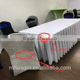 Table Skirting Satin Box Pleats Table Skirt