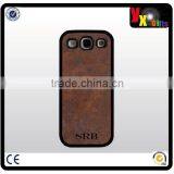 HANDMADE SADDLE TAN Leather Samsung Galaxy s3 s4 s5 Hard Cover Case Basketweave Design/silicon Bracelet thumbnail-1