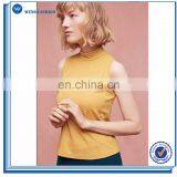 Pullover Sleeveless Top Vest Mockneck Knit Tank Custom Knit Sweater Women thumbnail-1