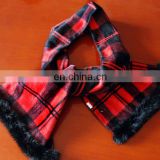 wholesale grid cashmere lady scarf--100% cashmere scarf