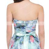 GK Flower Pattern Strapless Chiffon Long Printed Flora Prom Dress 8 Size US 2~16 GK000004 thumbnail-5