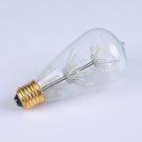 Vintage Light Bulb ST64 3W Edison LED Bulb 250LM Repalce 25W Incandescent Lamp thumbnail-2