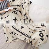 RAWHOUSE Jacquard Cotton 100 Knit Throw Blanket thumbnail-1