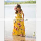 2019 Summer Mother and Child Dress The Parent-child Attire Floral Print Sleeveless Long Dress (this Link for WOMAN) thumbnail-6