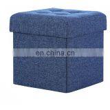 Popular Folding Seats Stool Box Storage Ottoman Modern Folding Ottoman thumbnail-6