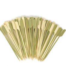 Green Skewer Sticks Wooden Fruit Grilled Shish Bamboo Skewers Chicken Wooden Teppo Skewers thumbnail-1